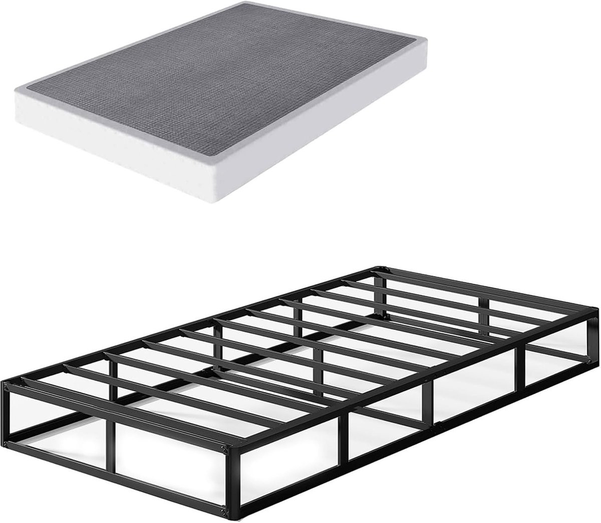 Boxspring Twin XL Matras Foundation met stevige stalen structuur - 203 x 97 cm