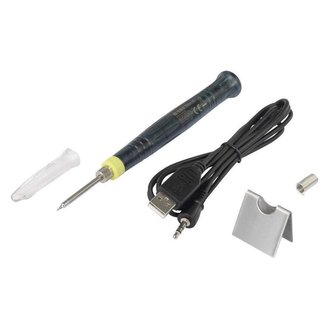 Basetech USB-Lötkolben mit Keramik-Lötspitze 450 °C 8 Watt (Lötkolben) (BT-2182450)