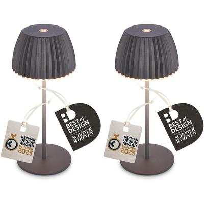 LED Außen-Tischleuchte BRILONER LEUCHTEN "RIFFLE 7685025", grau (anthrazit), Leuchten