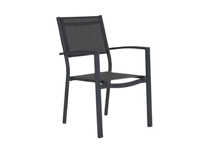 2er Set Brafab Leone Stapelstuhl Aluminium/Textilene
