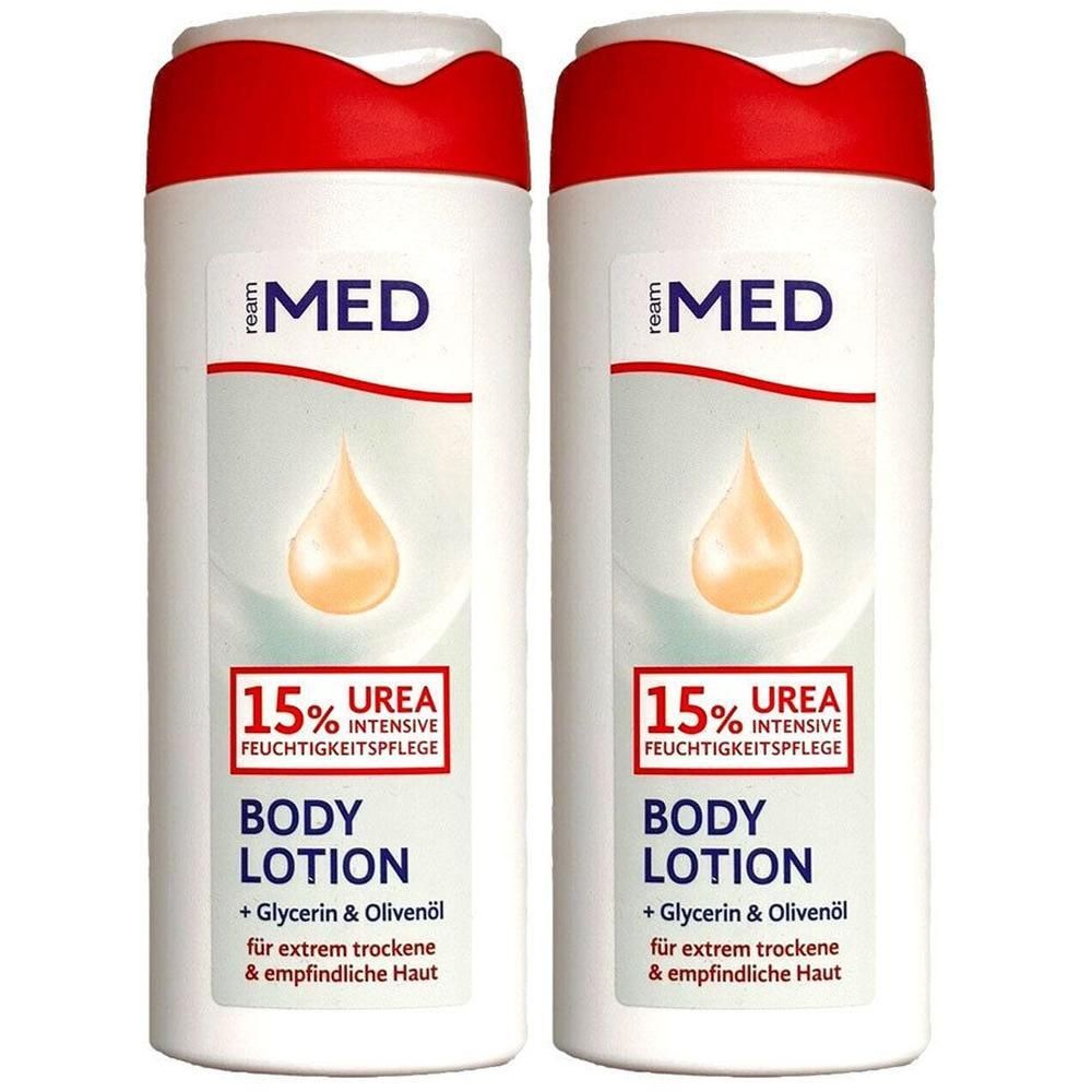 Bodylotion 15% Urea mit Glycerin & Olivenöl ReAm 2x 2x250 ml Lotion