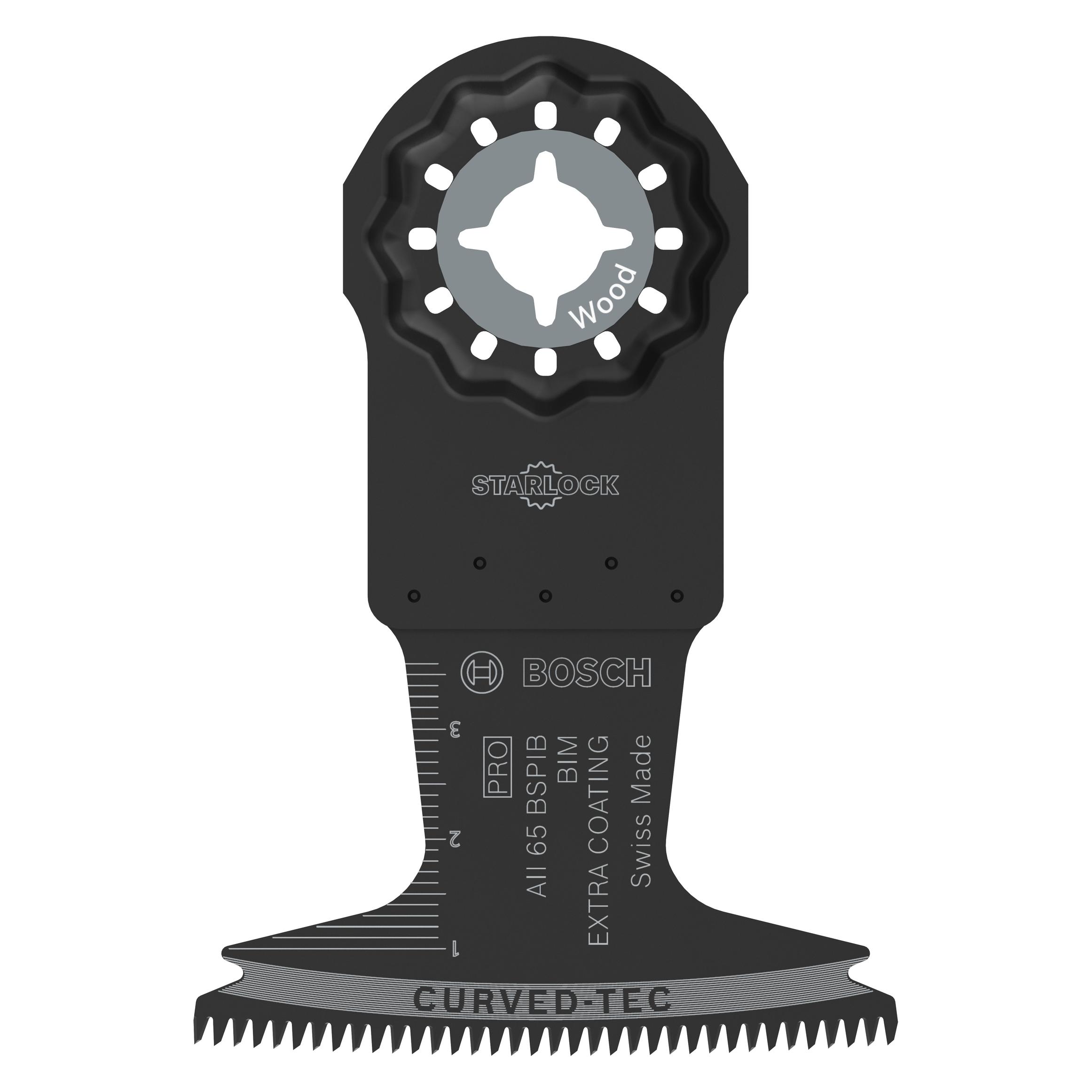Bosch Professional Zubehör PRO AII 65 BSPIB Blatt für Multifunktionswerkzeuge, 65 x 40 mm (2608669085)