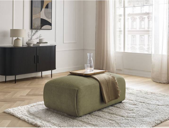 Pouf petit JANA tissu velours