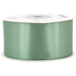 Creativery 38mm Satinband 25m Schleifenband Geschenkband Dekoband Stoffband Uni Eukalyptus