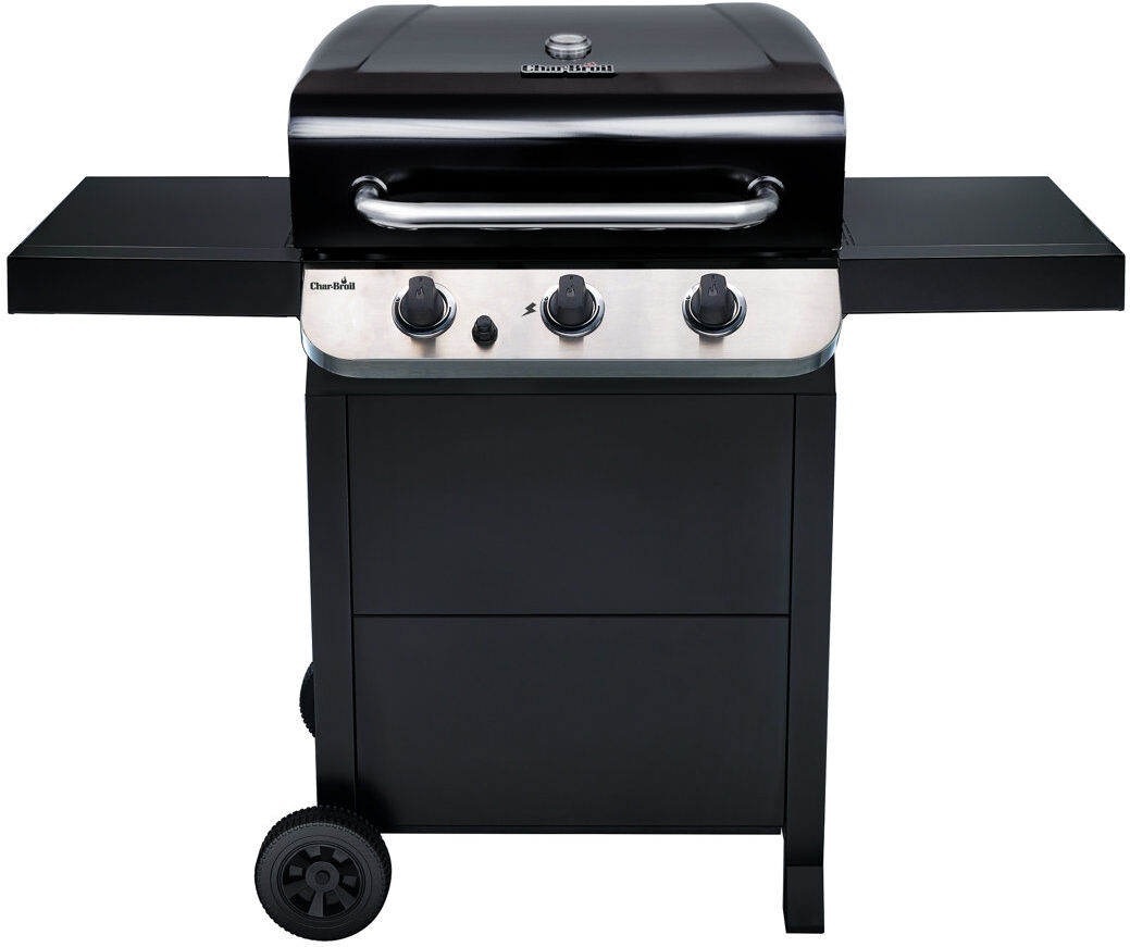 Char-Broil Convective Series 310B - 3 Burner Gas Barbecue Grill, Black Finish Black 3