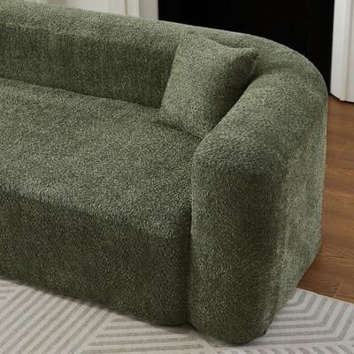 Unbranded "109.4"" L-Shaped Modular Cloud Sofa, Premium Chenille Curved Back Sectional Sofa"