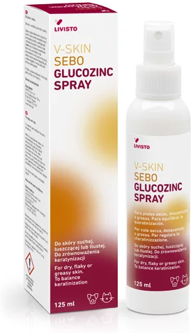 Livisto V-SKIN Sebo Glucozinc Spray 125ml