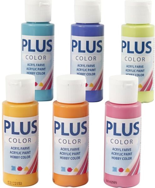 Plus Color Hobbymaling   6x60 Ml   Colorful