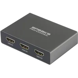 SpeaKa Professional SP-HDS-210 3 Port HDMI-Switch Ultra HD-fähig 7680 x 4320 Pix, Switch Box