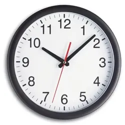 TFA-Dostmann 98.1077 Wanduhr Quarzwanduhr Rund Schwarz, Weiß