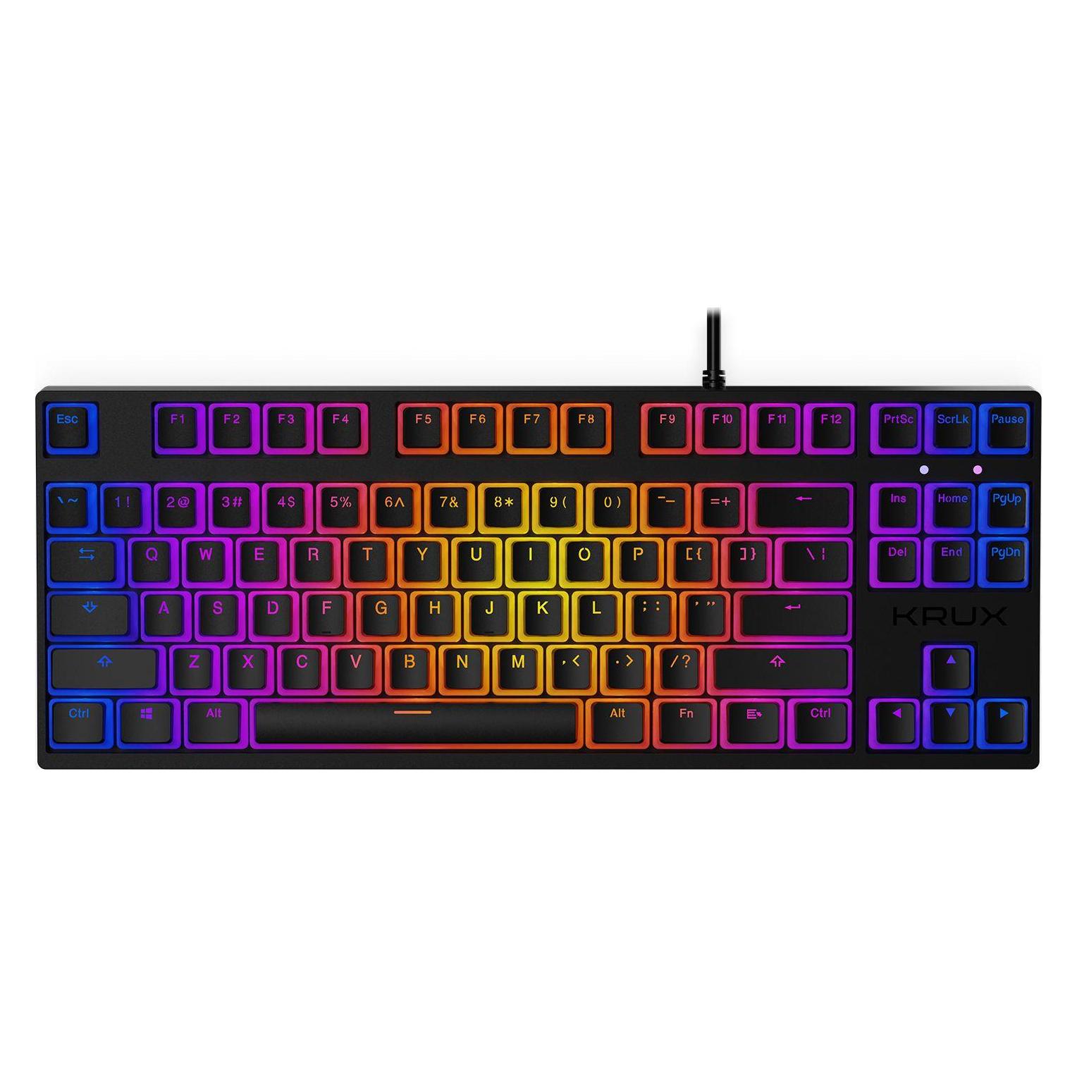 Krux Klawiatura Atax PRO RGB Pudding Outemu Black (KRX0127) (US, Kabelgebunden) (KRX0127)