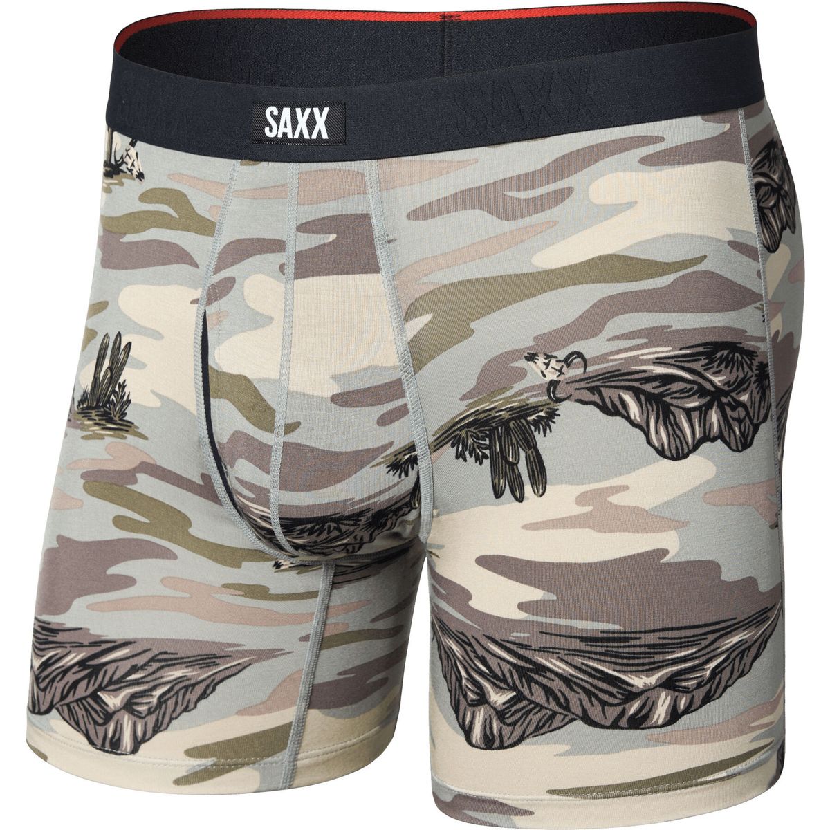 Saxx Vibe Xtra Soft Comfort Boxer Brief FLY scenic desert- neutral grey (SDN) XL SXVX24F-SDN-XL