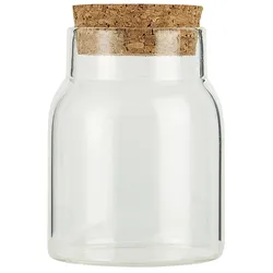 IB Laursen Glas Krug mit Korken, 150 ml, Höhe 9, Ø 6,2 cm