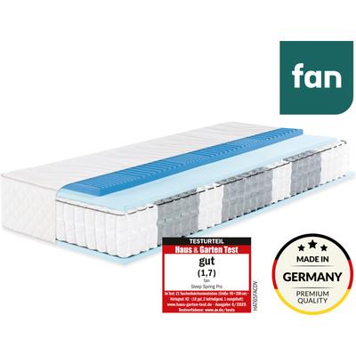 Taschenfederkernmatratze FAN "Sleep Spring Pro, Boxspringmatratze m. Thermogelauflage, 90x200 & mehr", weiß, B:90cm H:33cm L:200cm, Bezug: 60% Polyester, 40% Viskose. Steppfüllung: 100% Polyester, Matratzen, Taschenfederkernmatratze, Haus & Garten...