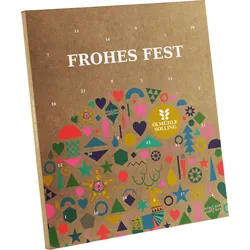 Bio Adventskalender 2026 Frohes Fest | 24 Bio-Spezialitäten in der 20 ml Flasche