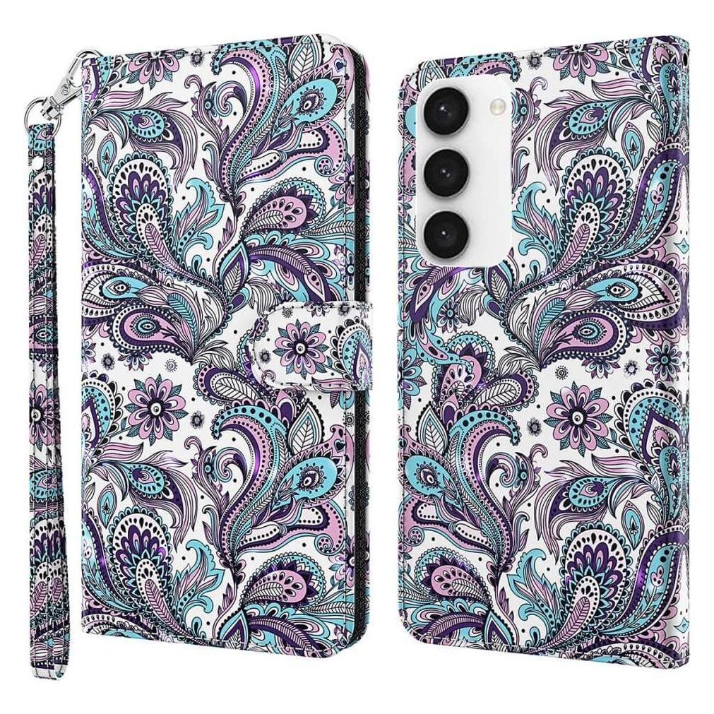 Cover-Discount Etui Glitzer Effekt Baum rosa (Samsung Galaxy S24) (660171389F)