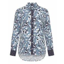 Long-Bluse BASLER blau, 40