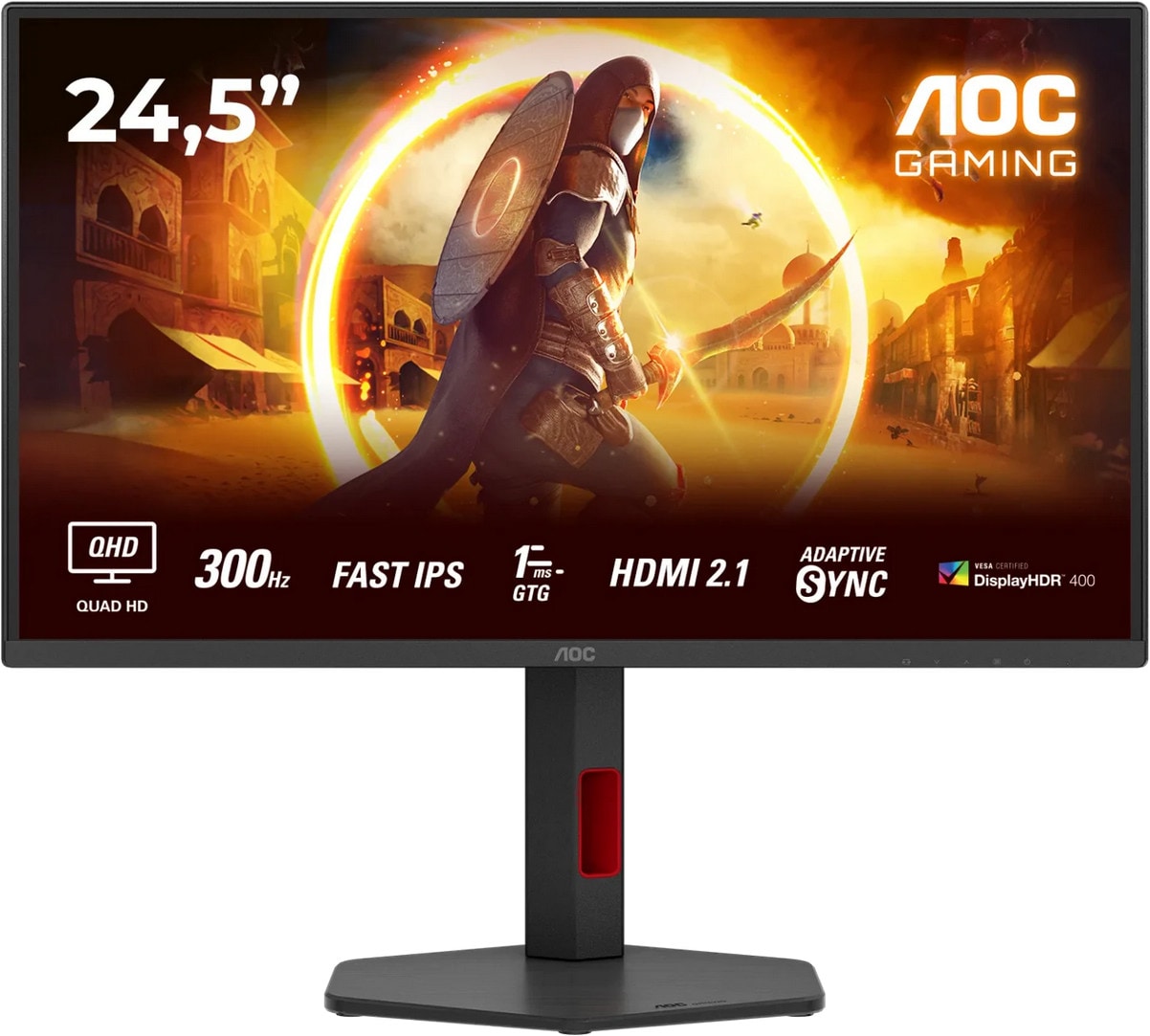 AOC Q25G4SR 24.5 Zoll WQHD Fast IPS LED 16:9 300 Hz Gaming Monitor