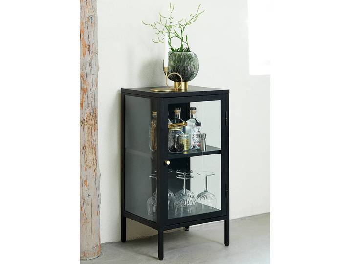 Kommode I 45 x 85 x 40cm Schwarz