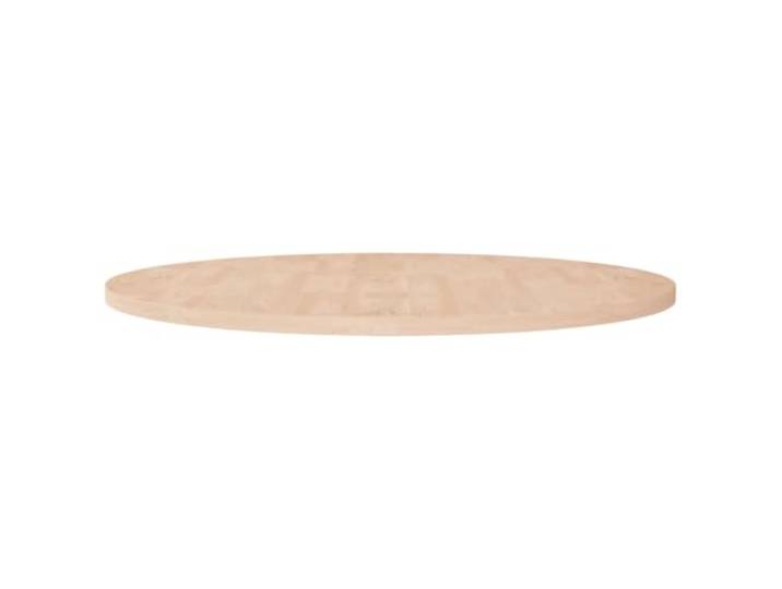 Kaorsrow Runde Tischplatte Ø90x2,5 cm Unbehandelt Massivholz Eiche Rustikale runde Holztischplatte aus unbehandelter Eiche für Esstisch, Couchtisch und Café, individuell gestaltbar.