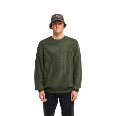 Strickpullover BILLABONG "Arch", Herren, Gr. M, grün (riffle grün), Obermaterial: 100% Modacryl., Pullover Strickpullover