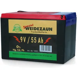 BlackGuard Weidezaunbatterie Profi 55, 9 Volt - Zink/Kohle, Batterien + Akkus