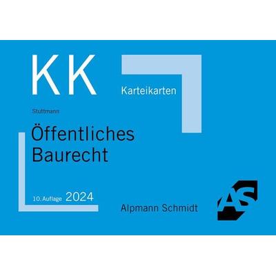 Karteikarten Öffentliches Baurecht, Sonstige von Martin Stuttmann, Alpmann und Schmidt, 978-3-86752-923-5