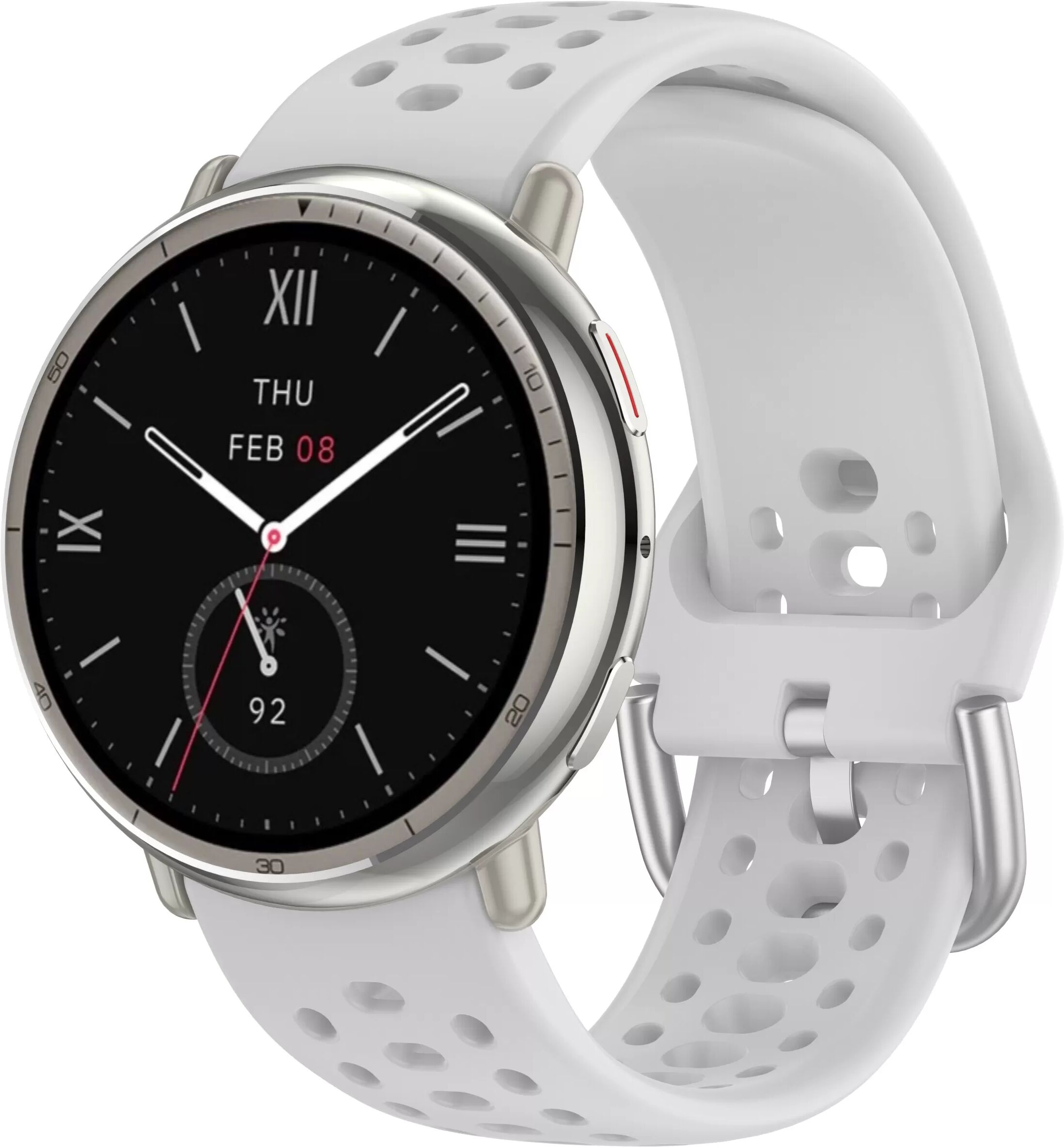 INF Amazfit Active 2 Armband - Atmungsaktiver Silikon Sport Ersatz Grau