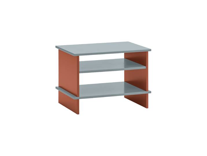 Design Beistell- oder Nachttisch „Inari“ Pearl Grey/Brick Teulat