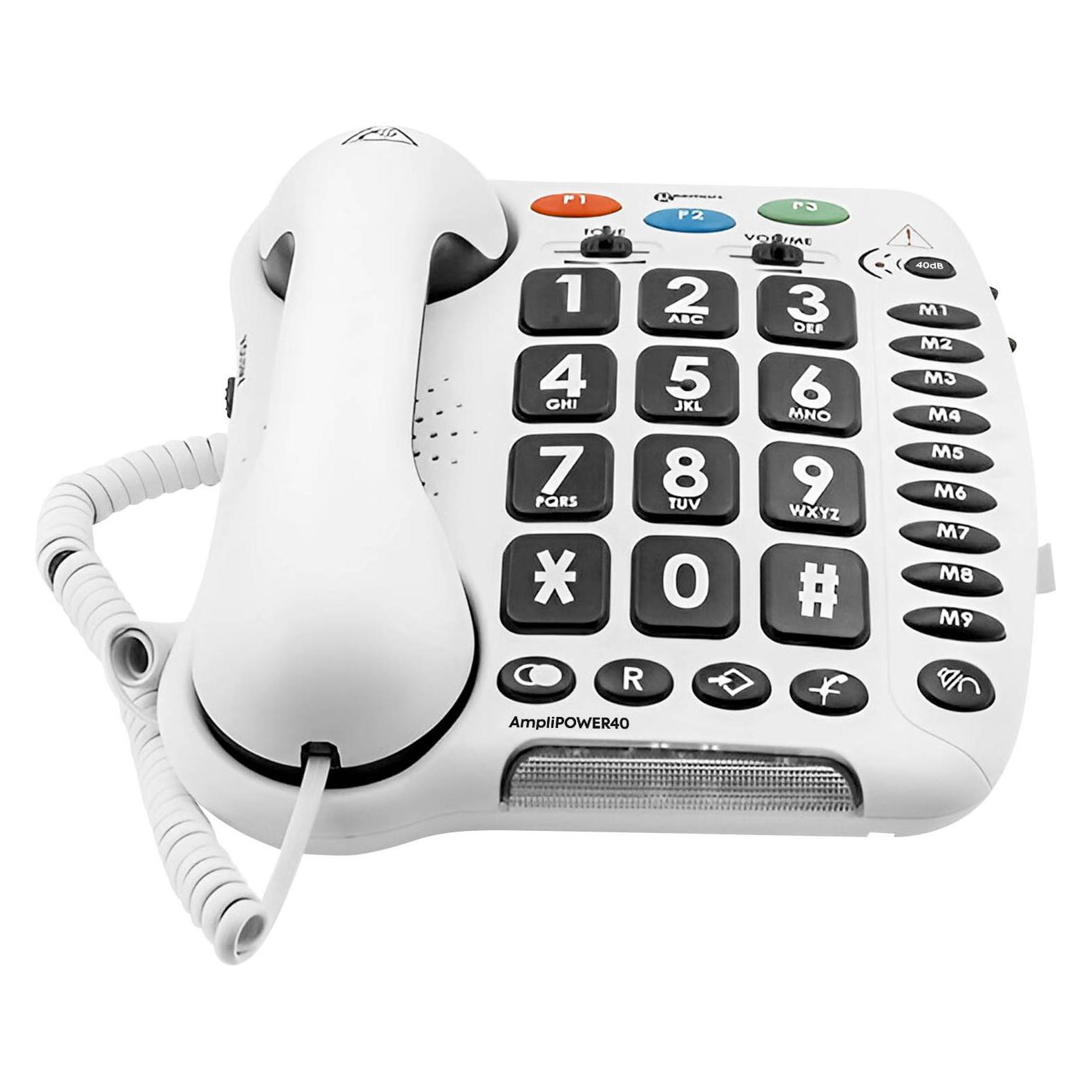 Geemarc AmpliPOWER 40 Schwerhörigentelefon (weiss) (AMP40V2_WH_IF)