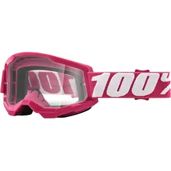 100%, Herren, Sportbrille, Strata 2 MTB Clear Lens (Fletcher, Transparent), Pink