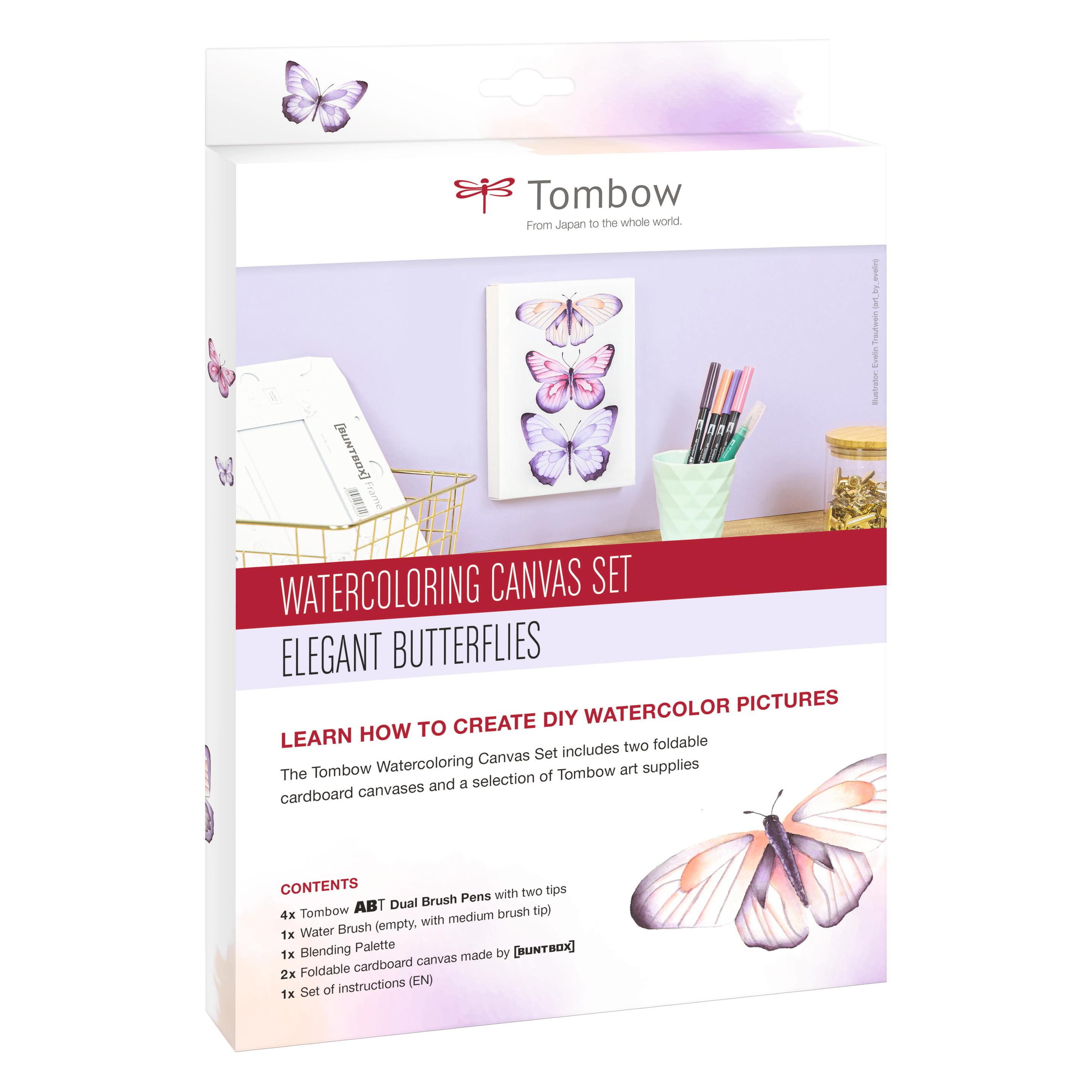 Tombow Watercoloring Canvas Set (4x) (CANVAS-SET1)