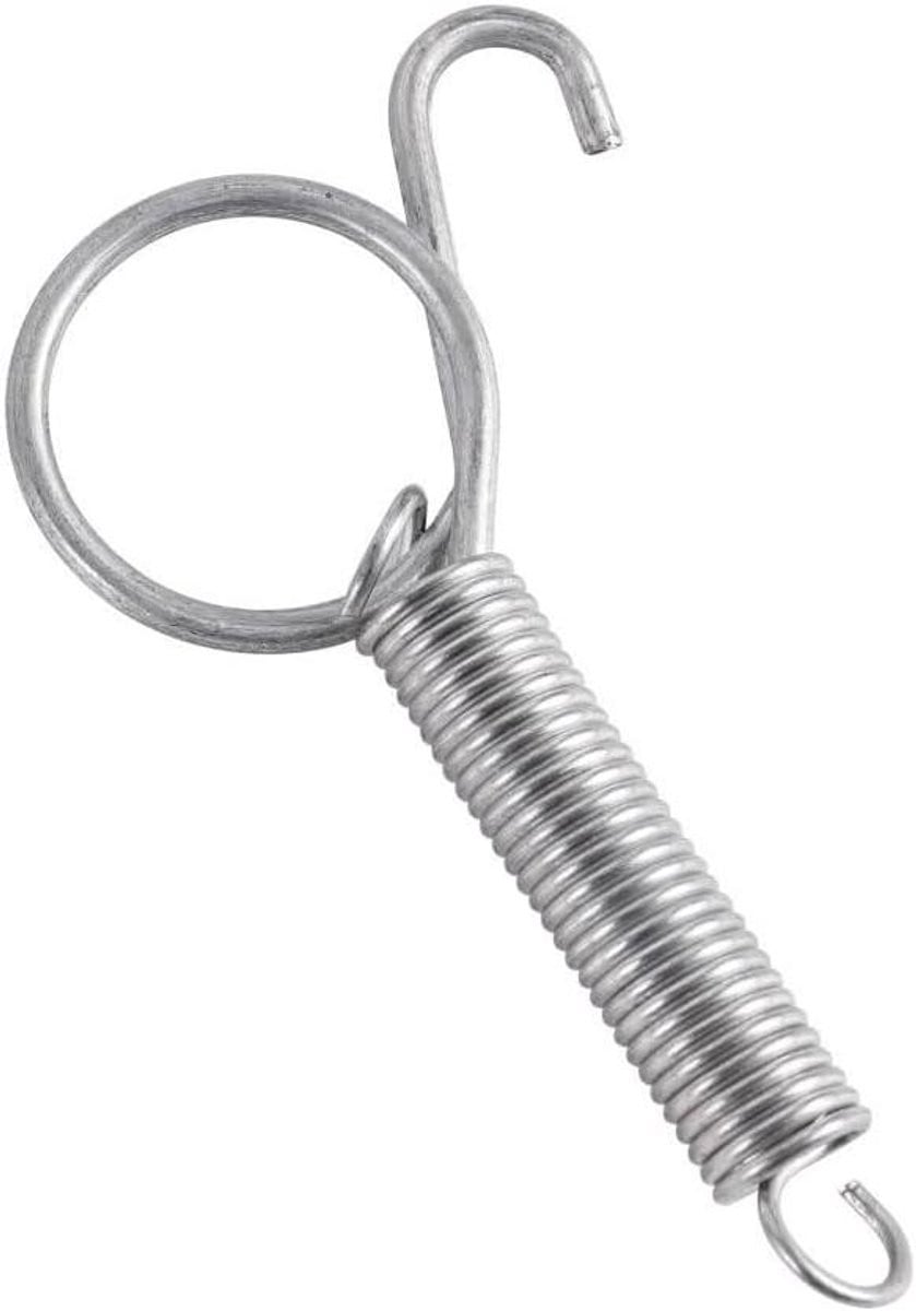 Dubbele Veer Haken Zilverkleurige Metalen Ophangers met 7 cm Lengte