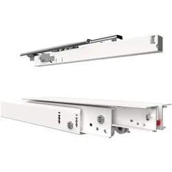 Fulterer, Schubladenauszüge, FR 777A Kulissenauszug, Länge 1100 mm, Stahl weiss pulverbeschichtet