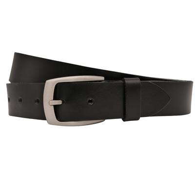 Ledergürtel ANNAMATONI "AnnaMatoni Ledergürtel Vero Ledergürtel Vero", Herren, Gr. TW105 - 120cm Gesamtlänge, schwarz (schwarz 790), 100% Leder, Gürtel Ledergürtel