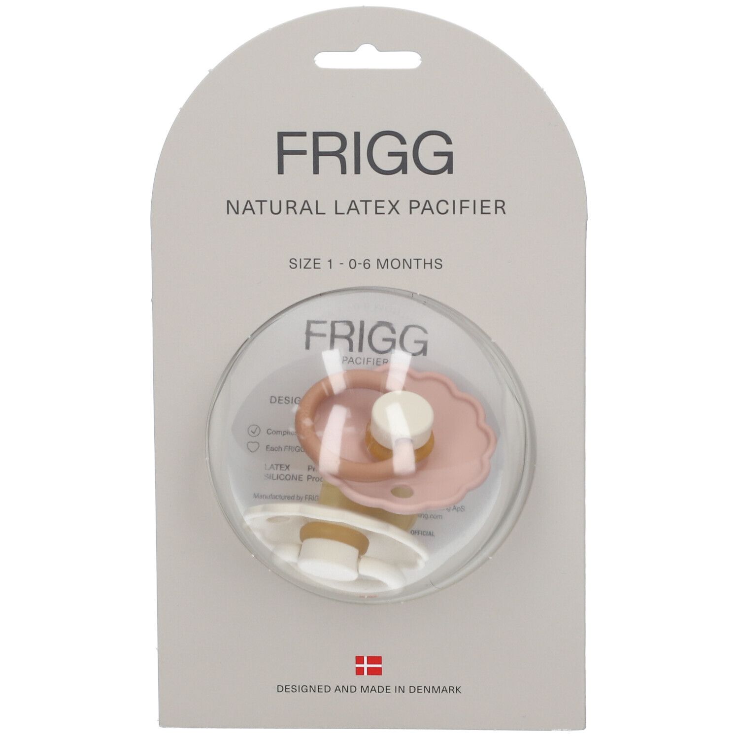 Frigg Fopspeen Daisy Biscuit - Cream 0-6 Maanden 2 St Schnuller