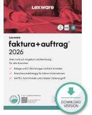 Lexware faktura+auftrag 2026 1 Jahr 1 Benutzer Download Win, Deutsch (08871-2050)