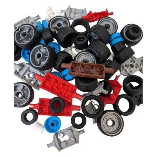 LEGO City 15 Achsen mit Raedern bunt gemischt NEU! Teile 45 (57242672)