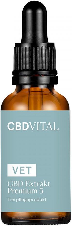 CBD VITAL Vet Cbd Extrakt Premium 5% Tropfen für Hund & Katze 30ml