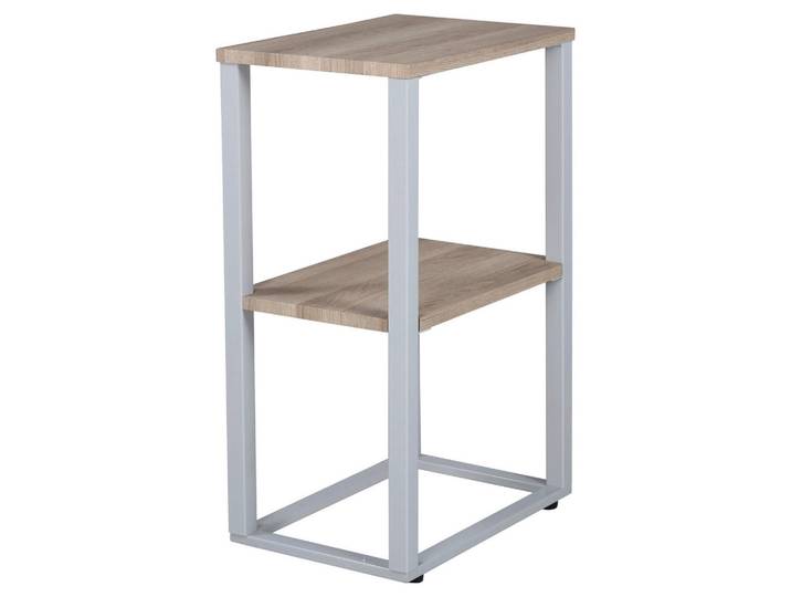 Livetastic Nachttisch, Grau, Holz, Metall, furniert, rechteckig, eckig, 30x70x45 cm, Schlafzimmer, Nachttische