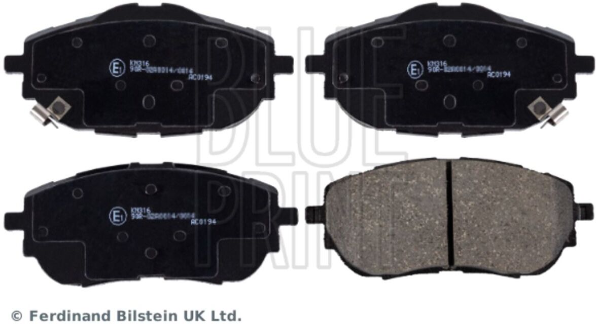 Bremsbelagsatz BLUE PRINT ADT342198, Vorne