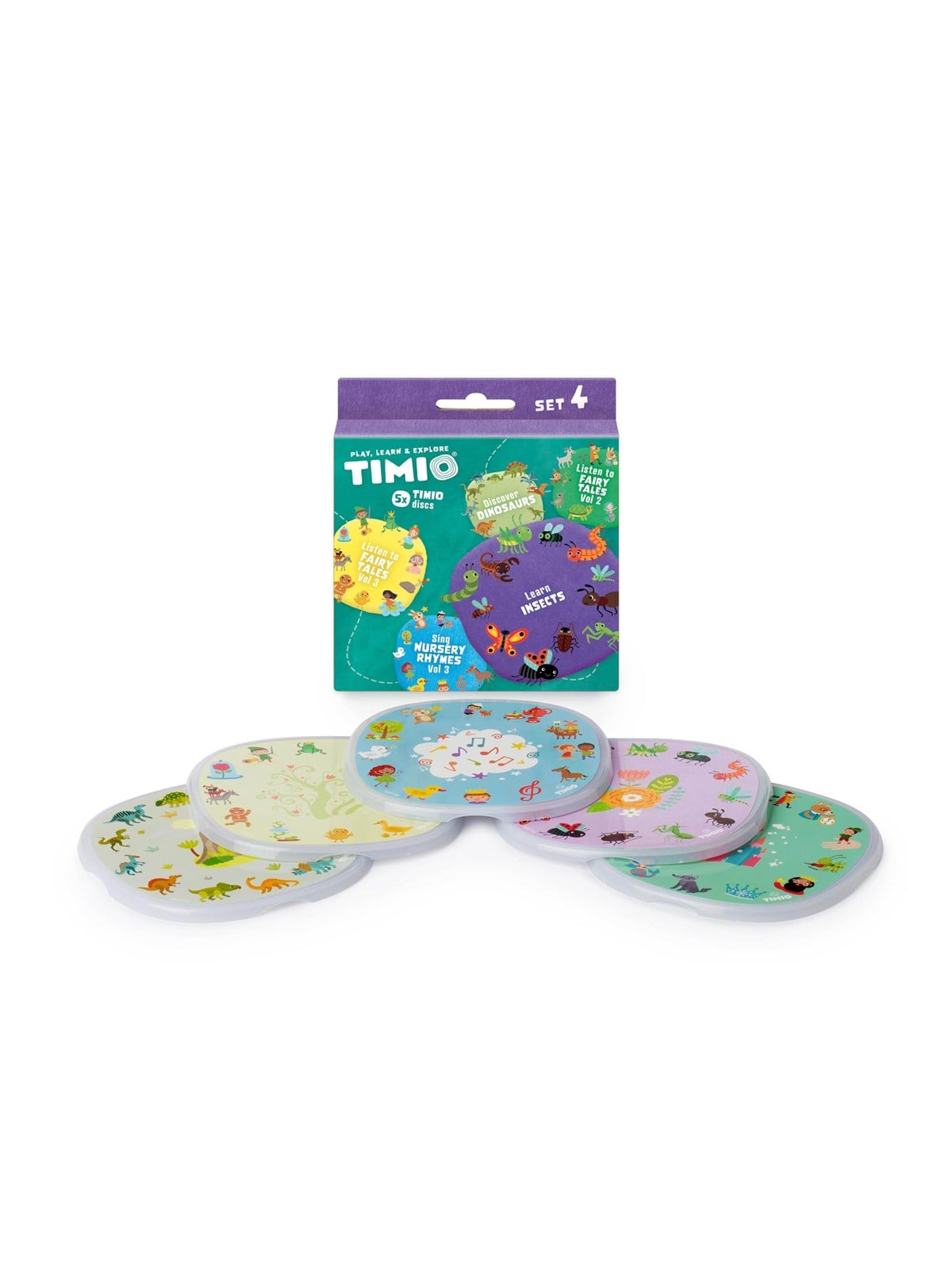 TIMIO Disc-Set 4 - Kinderreime, Märchen, Dinosaurier und kleine Insekten