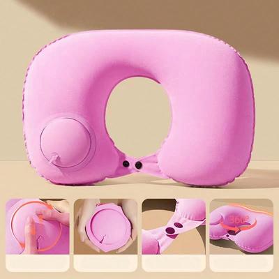 ModernMart Portable Inflatable Travel Pillow For Neck And Lumbar Support Portable Inflatable Travel Pillow For Neck And Lumbar Support