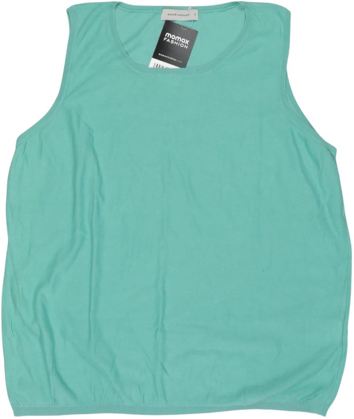 Rene Lezard Damen Top, Türkis, Gr. XL, Baumwolle - Second Hand