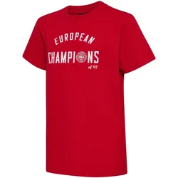 hummel DBU Dänemark 24 EM Champions Fan-Shirt Kinder 3365 - tango red 176