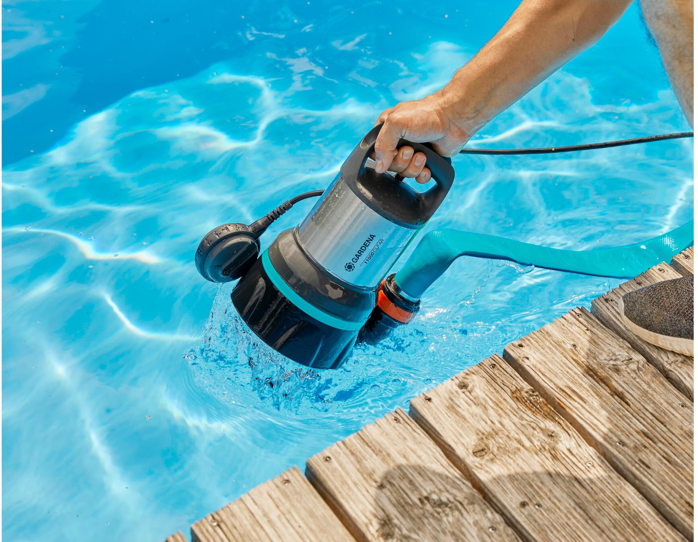 Klarwasserpumpe GARDENA "Gardena Klarwasserpumpe 11000", schwarz, Pumpen, Klarwasserpumpe schwarz Einheitsgröße