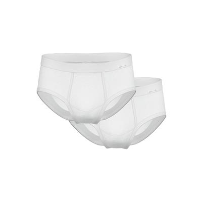 Slip AMMANN "Slip Slips Feinripp 2er Pack", Herren, Gr. XXL, weiß, Obermaterial: 100% Baumwolle CO., Unterhosen Slip