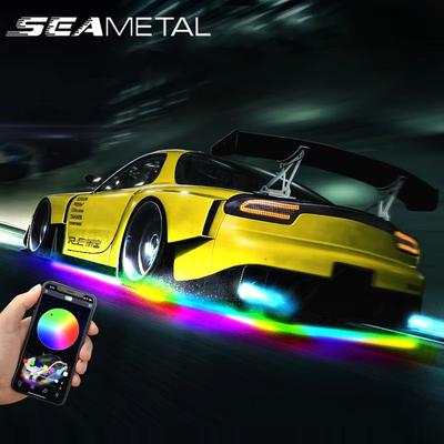 Inspired Finds SEAMETAL Car Underglow LED Light Kit Waterproof APP Controlled Chassis & Atmosphere Lighting Strip app 120 X 150
