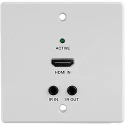 Lindy HDMI HDBaseT, UK Wall Plate Extender, Switch Box