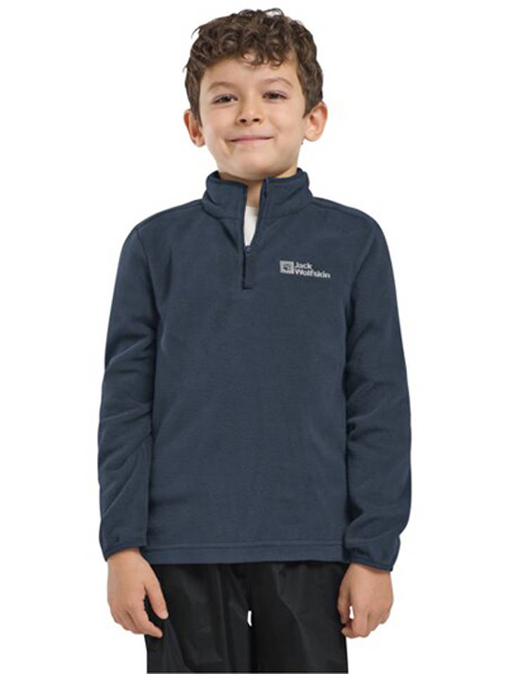 Jack Wolfskin Fleecepullover "Taunus" in Dunkelblau - 152